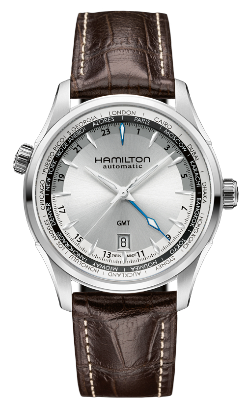 汉米尔顿hamilton-美国经典-爵士系列 两地时 h32605551 机械男表