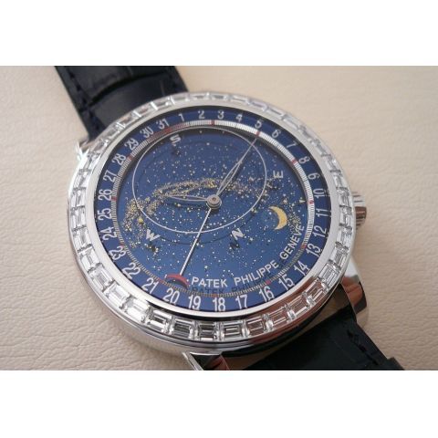 百达翡丽patek philippe-超级复杂功能计时 6104g-001 机械男表