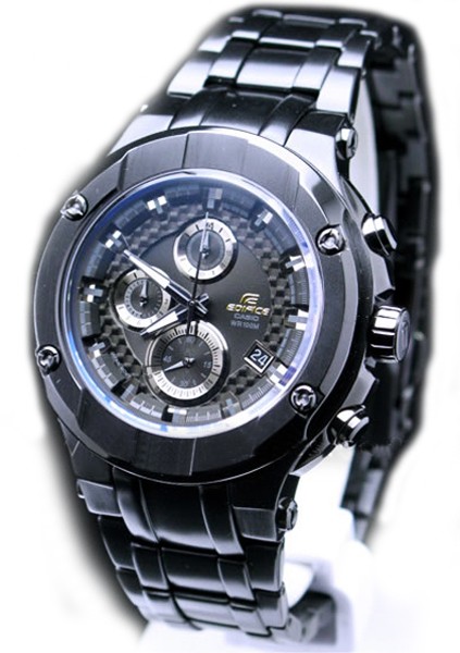卡西欧casio-edifice系列 efx-500bb-1av 男士石英表