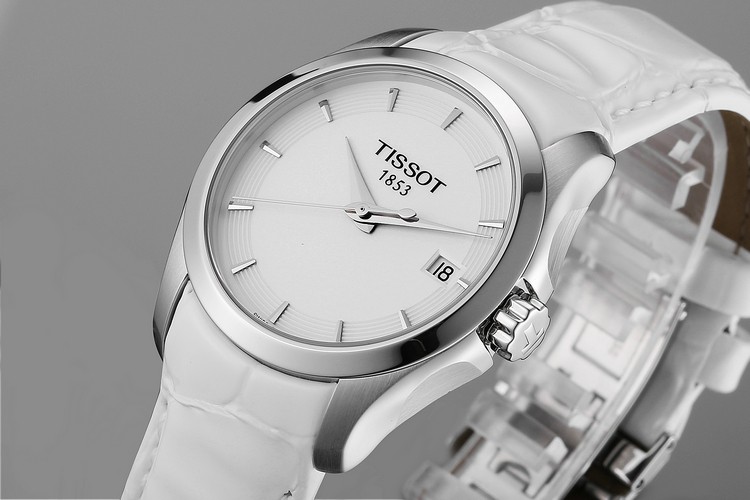 天梭tissot-库图系列 t035.210.16.011.00 女士石英表