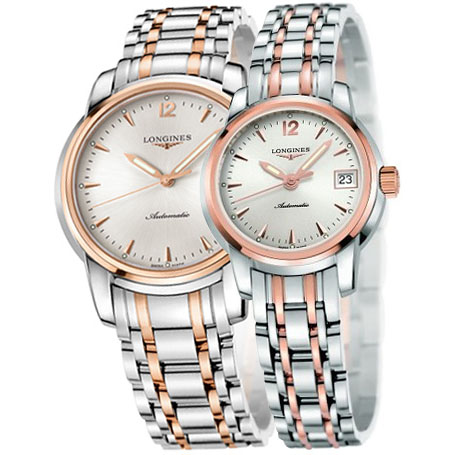 浪琴longines-索伊米亚系列 L2.766.5.72.7、L2.263.5.72.7 情侣机械表
