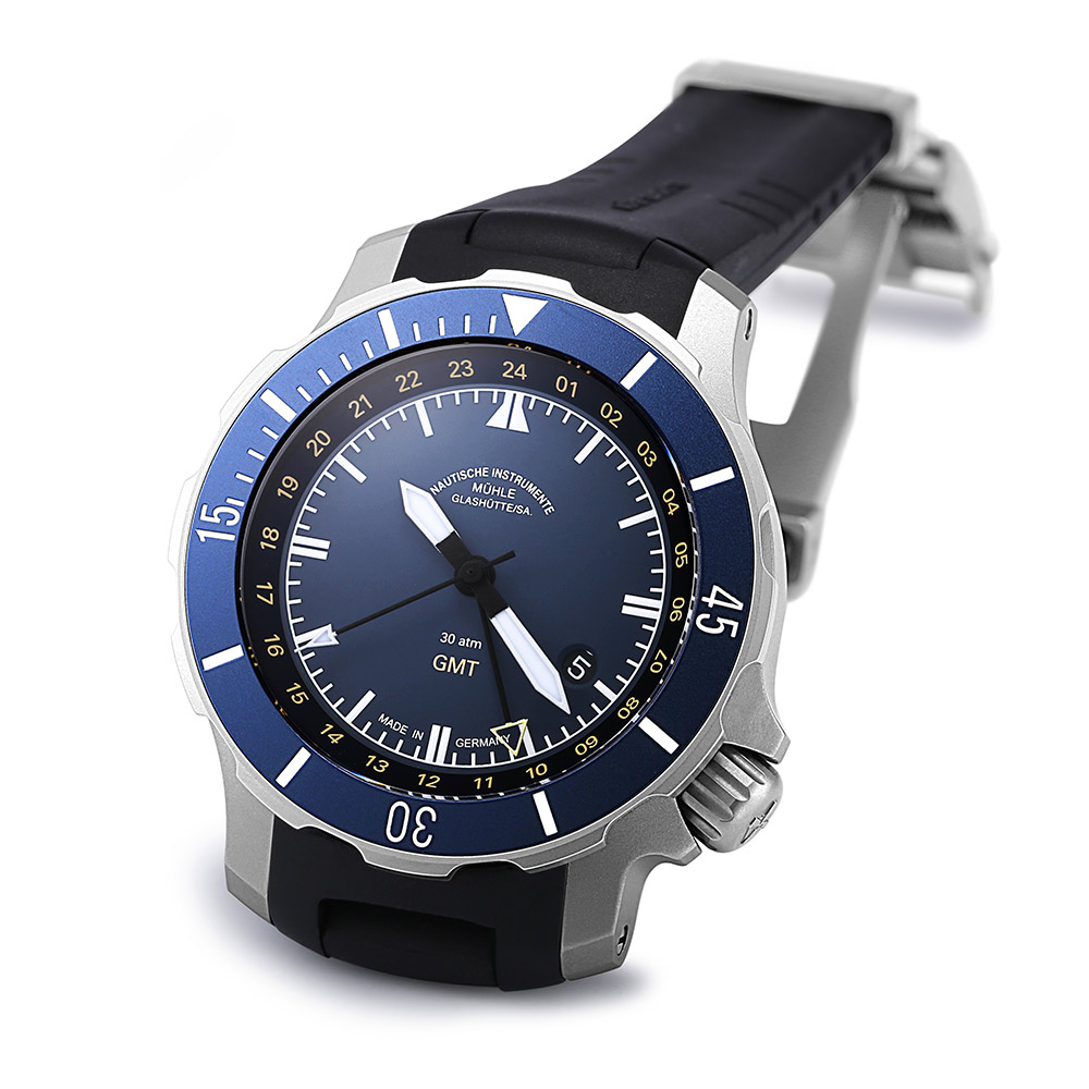 格拉苏蒂·莫勒Muehle·Glashuette-Nautical Wristwatches系列 M1-28-62-KB 机械男表