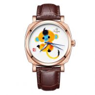 意大利品牌：天铭（Timing）-特别限量版系列 申猴年特别纪念款-“金猴送福”8212SX 唐瓷机械表