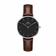 DW 丹尼尔惠灵顿（Daniel Wellington）—经典佳人系列 DW00100177（银边黑盘）石英女表