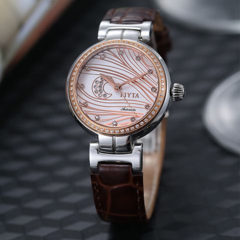 飞亚达fiyta-心弦系列 la8412.mwrd 自动机械女表价格$4980.