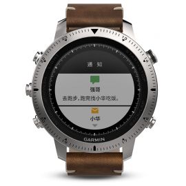 新品 佳明Garmin-fenix chronos系列 fenix chronos 商务皮表带款 多功能GPS户外手表