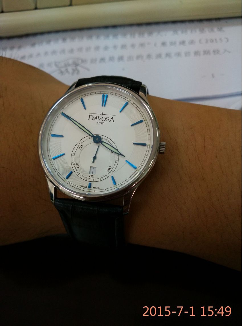 迪沃斯16248315手表【表友晒单作业】蓝调的刻度...