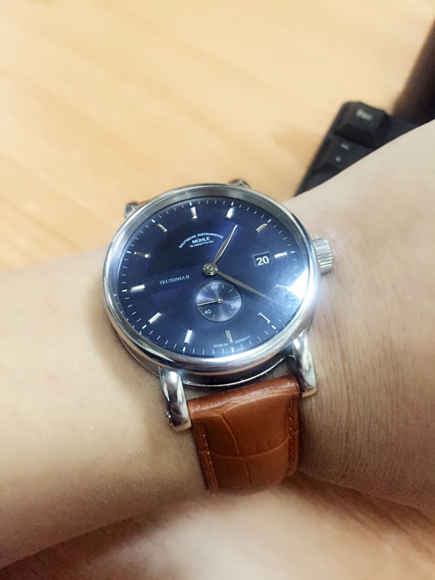 格拉苏蒂·莫勒M1-33-42-LB手表【表友晒单作业】手表非常漂...