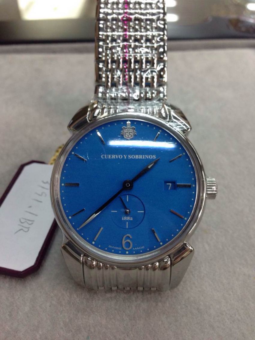 库尔沃3191B.1BR手表【表友晒单作业】表盘的蓝色...