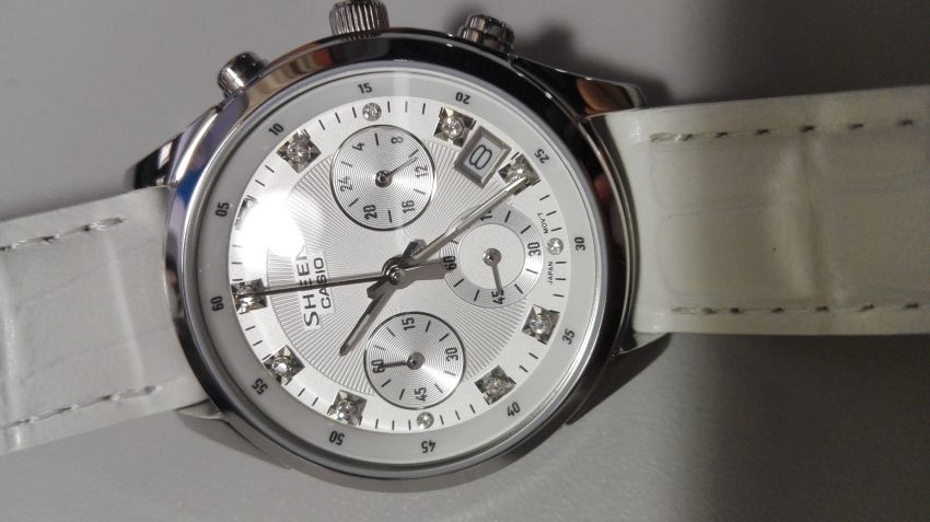 卡西欧SHE-5023L-7APR手表【表友晒单作业】白色很适合...