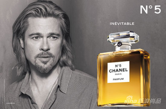 香奈儿发布Brad Pitt演绎5号香水最新广告