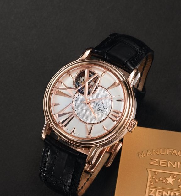 真利时Zenith陀飞轮腕表,型号Academy Tourbillon El Primero