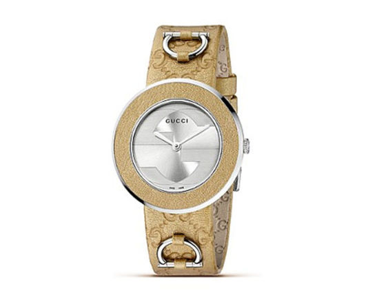 古驰“U-Play”系列不锈钢时尚腕表，售价650美元。