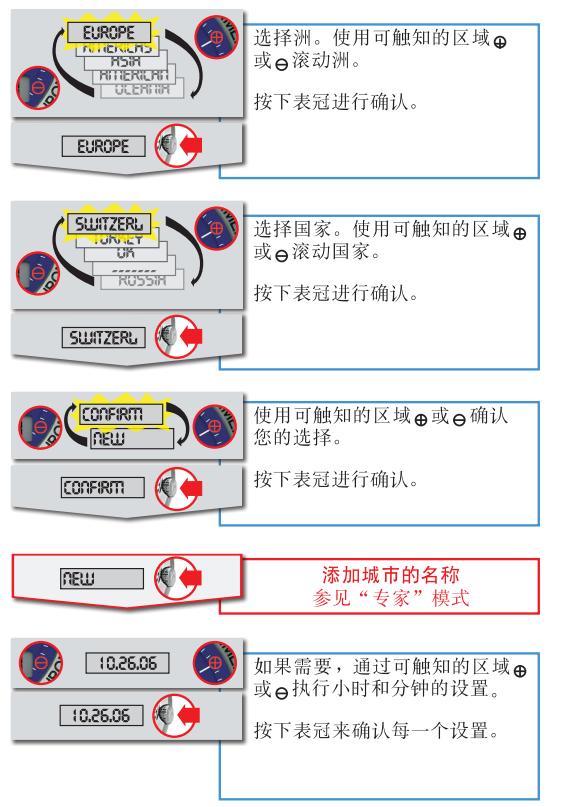 天梭导航者3000腕表时间、日期的调校方法