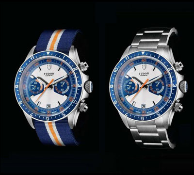 帝舵表品牌新款Heritage Chrono Blue腕表系列 传奇计时腕表重现人前