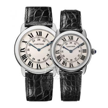 卡地亚cartier-Ronde solo de Cartier系列 W6700255、W6700155 情侣石英表