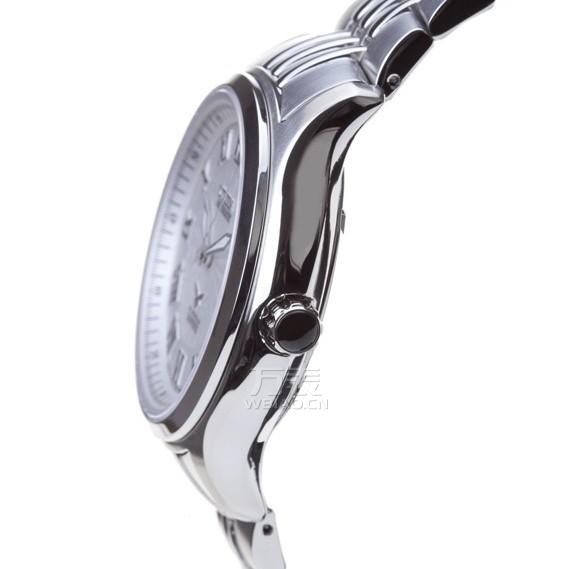 不锈钢表把有纹路能上链、调节时间更便捷，不锈钢表壳圆润光滑不利手