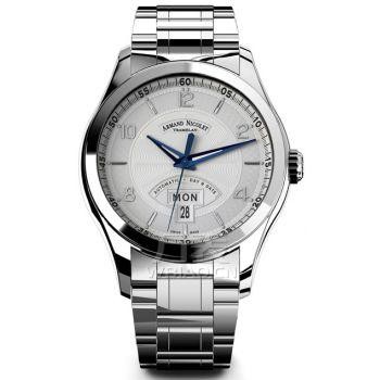 瑞士品牌:艾美达Armand Nicolet-Day&Date系列 9740A-AG-M9740 男士机械表
