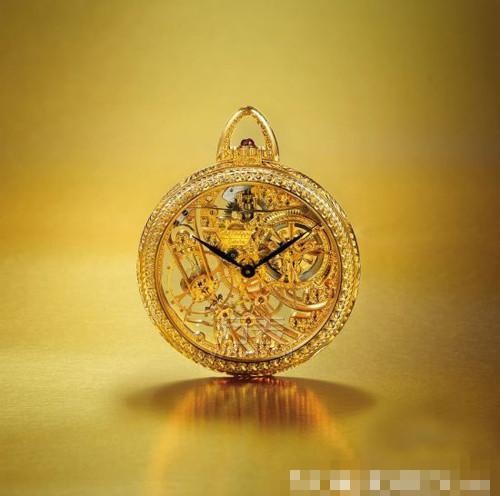 百达翡丽镂空手表图片，展现窒息的美