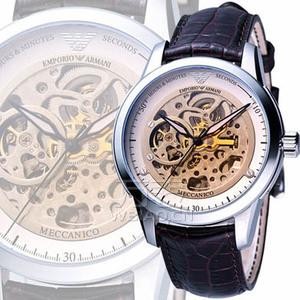阿玛尼镂空机械手表，透露阿玛尼式的“随意优雅”