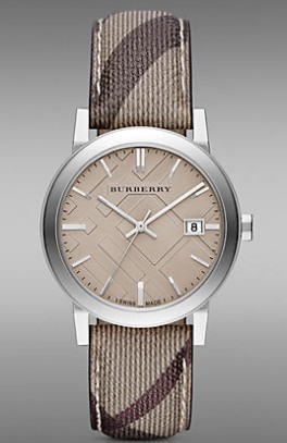 burberry巴宝莉条纹带男士手表图 为你推荐英伦风格的款式