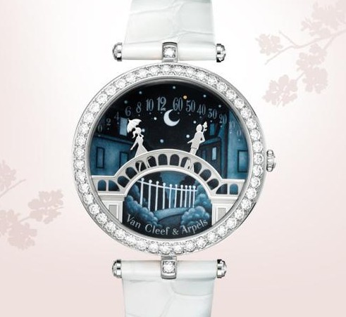 腕表也有座“桥”一同欣赏梵克雅宝情人桥手表