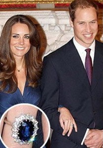 7。英国王室的蓝宝石戒指价值：39488美元