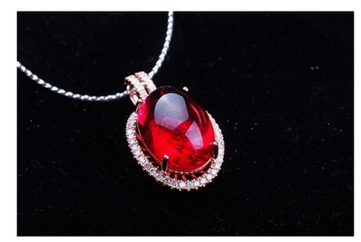 红宝石饰品，玺光定制红宝石婚庆首饰