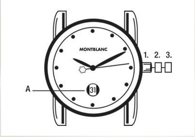 手表调校方法 万宝龙时光行者系列自动机械表时间、日期调校