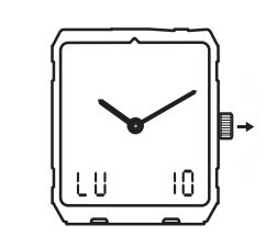 天梭多功能手表时间、日期、月份和星期的调校方法