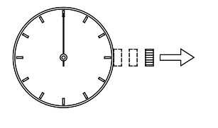 orient东方双狮DE(40A)腕表时间、日期和星期的设置方法