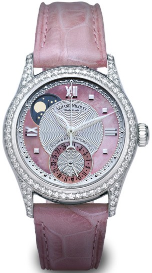 Armand Nicolet-Moon&Date系列 9151L-AS-P915RS8 女士机械表
