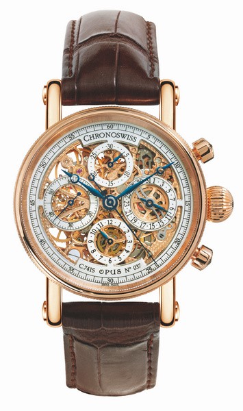 瑞宝表 Grand Opus Chronograph镂空计时码表