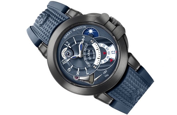 海瑞温斯顿Project Z6系列湛蓝色面盘款式腕表