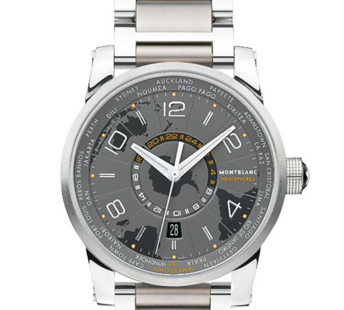 万宝龙手表,2013新款世界时间南北半球腕表