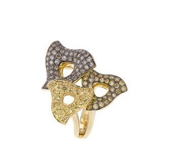 谢瑞麟珠宝2013年推出的Golden Rays幻色系列珠宝戒指