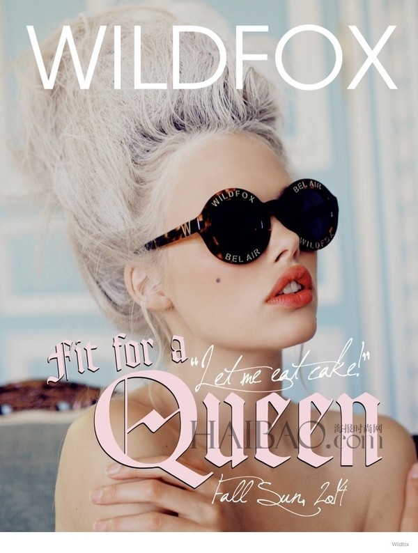 Wildfox Couture 2014秋冬太阳镜系列Lookbook，超模Emma Stern Nielsen演绎