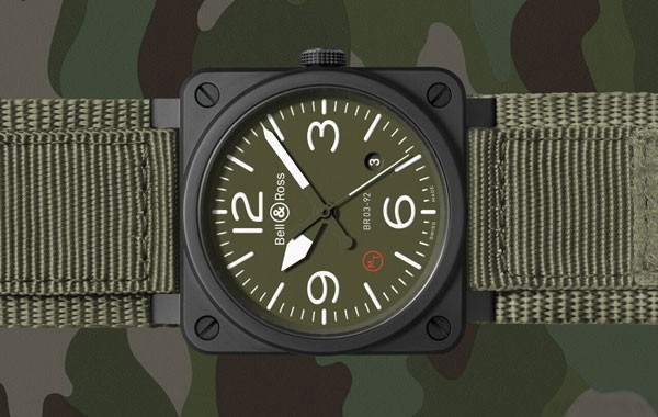 柏莱士推出BR03-92陶瓷腕表纯正军用款