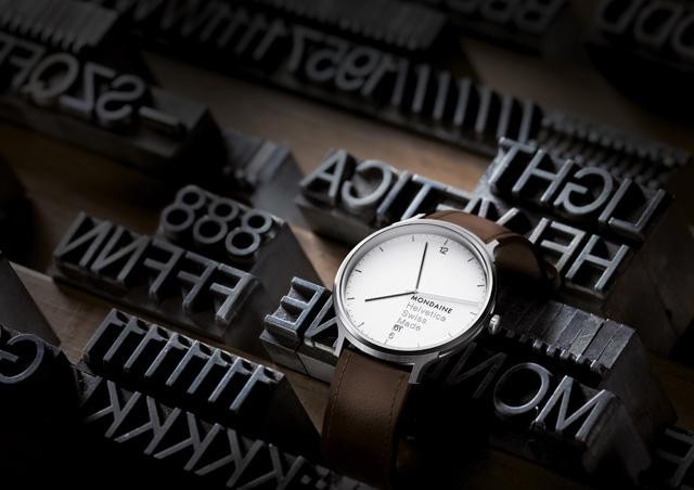 Mondaine Helvetica 系列手表采用的就是简洁的条状时标