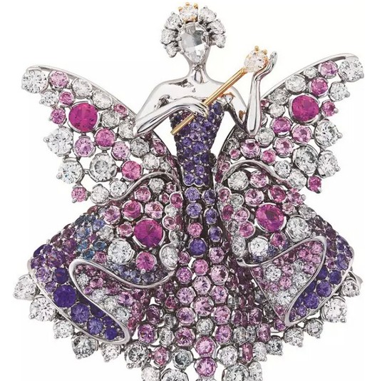 梵克雅宝Peau d’Âne raconté par Van Cleef&Arpels Fée des Lilas 胸针