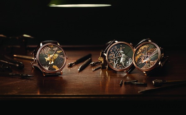 宝珀推出全新艺术品Shakudō赤铜雕绘腕表