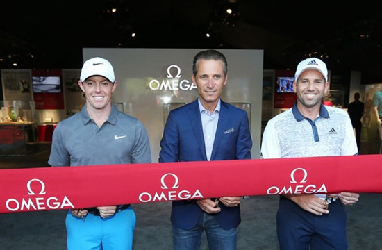 两大高球巨星为欧米茄荣耀揭幕2015年美国PGA锦标赛展览