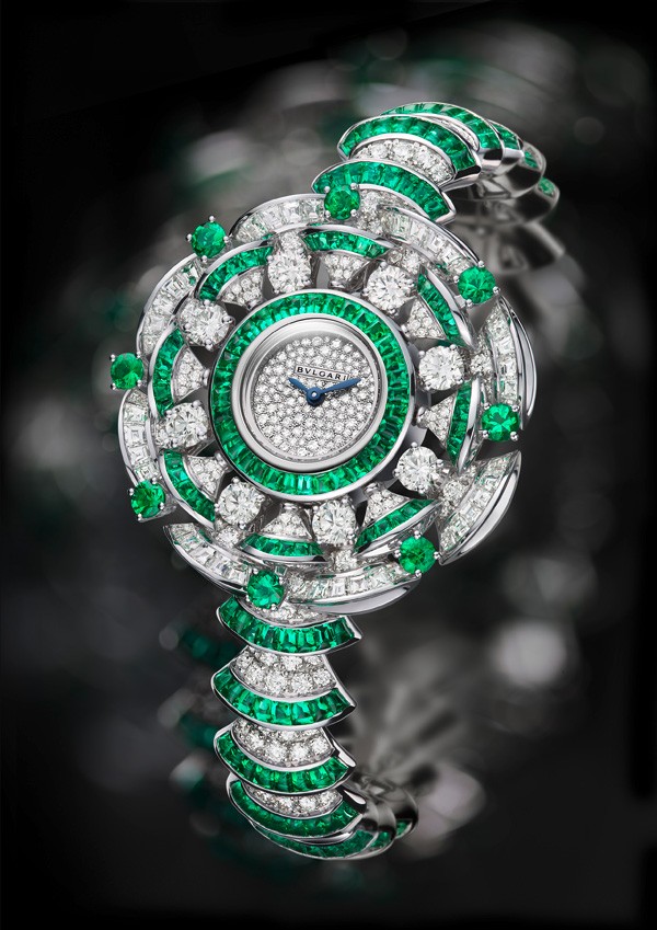 宝格丽DIVA系列祖母绿高级珠宝腕表：彰显着宝格丽品牌的本源