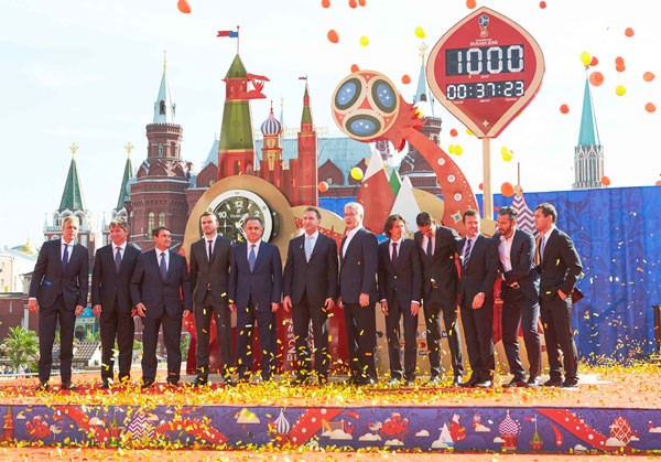 宇舶表隆重揭幕2018俄罗斯世界杯官方倒计时钟