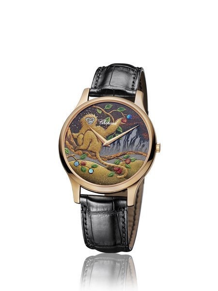 2016萧邦金猴贺岁手工限量莳绘腕表 呈现一派暖融融的景象