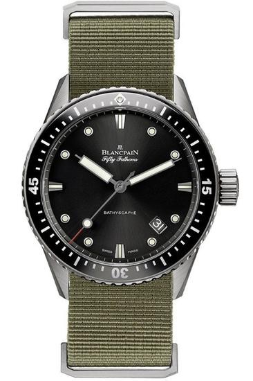 宝珀fifty fathoms bathyscaphe潜水表