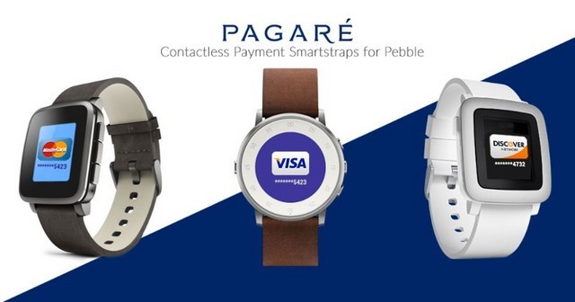 让Pebble手表换上Pagare表带就能实现便利移动支付