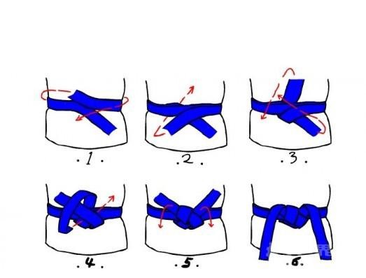 各种腰带的系法图解图片
