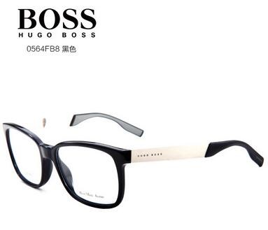 boss0564黑色fb8板材 合金休闲男士近视眼镜架