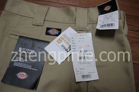 日本代购dickies 874发票吊牌等,产地中国